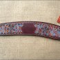 HILASON WESTERN LEATHER HORSE BREAST COLLAR MAHOGANY TURQUOISE HAND CARVED