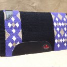 FEP278 MADE IN USA HILASON WESTERN SHOCK BUSTER SADDLE BLANKET PAD BLACK PURPLE