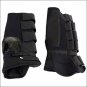 MEDIUM HILASON WESTERN HORSE TACK 4 IN 1 HORSE LEG COMBO BOOTS BLACK