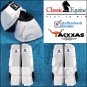 LARGE WHITE CLASSIC EQUINE FRONT REAR LEGACY SPORTS HORSE LEG NO TURN BELL BOOTS