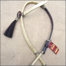 HILASON WESTERN RAWHIDE BRAIDED LEATHER HORSE ONE EAR BRIDLE HEADSTALL CHOCOLATE