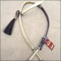 HILASON WESTERN RAWHIDE BRAIDED LEATHER HORSE ONE EAR BRIDLE HEADSTALL CHOCOLATE