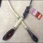 HILASON WESTERN RAWHIDE BRAIDED LEATHER HORSE ONE EAR BRIDLE HEADSTALL CHOCOLATE