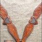 HILASON WESTERN LEATHER HORSE BREAST COLLAR LIGHT OIL BLING RHINESTONES INLAY