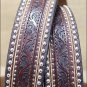 44" TONY LAMA BROWN FLORAL TOOLED LEATHER JAGGED RAIL MEN BELT SILVER STUD