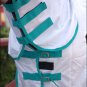 81" HILASON POLY AIRFLOW MESH HORSE FLY SHEET W/ NECK COVER & BELLY WRAP WHITE
