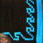 MADE IN USA F317 HILASON WESTERN WOOL SHOCK BUSTER SADDLE BLANKET PAD BLACK BLUE