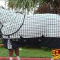 75" HILASON 1200D WATERPROOF POLY TURNOUT HORSE BLANKET NECK COVER OFF WHITE