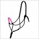 WEAVER PINK MEDIUM STACY WESTFALL POLY ROPE HORSE HALTER NOSEBAND