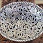 40 inch C529 TONY LAMA BROWN PIERCED FILIGREE TROPHY WESTERN LEATHER LADIES BELT