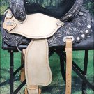 TT316BK1RO 17" HILASON FLEX-TREE BARREL RACING TRAIL RIDING WESTERN SADDLE