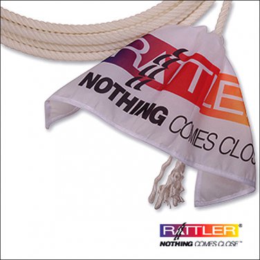 WHITE NEW CLASSIC EQUINE RATTLER BREAKAWAY FLAG ROPERS