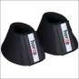 X LARGE BLACK HORZE HEAVY DUTY NEOPRENE PRO BELL BOOTS HORSE LEG PROTECTION PAIR