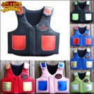 HILASON KIDS JUNIOR YOUTH BULL RIDING PRO RODEO LEATHER PROTECTIVE VEST