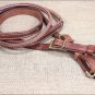WEAVER RUSSET HARNESS LEATHER ROUND ROPER AND CONTEST HORSE REIN TACK WESTERN