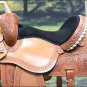 BH111-F HILASON WESTERN LEATHER BARREL RACING TRAIL PLEASURE RIDING SADDLE 15"