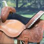 BH111-F HILASON WESTERN LEATHER BARREL RACING TRAIL PLEASURE RIDING SADDLE 15"