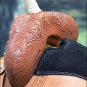 BH111-F HILASON WESTERN LEATHER BARREL RACING TRAIL PLEASURE RIDING SADDLE 15"