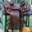 WD087ADB-F HILASON BIG KING WESTERN WADE RANCH ROPING COWBOY TRAIL SADDLE 15