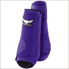 LARGE TREVOR BRAZILE RELENTLESS ALL AROUND HORSE SPORT HIND BOOTS PAIR PURPLE