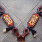 HILASON WESTERN LEATHER HORSE BREAST COLLAR BROWN W/ BEADED INLAY