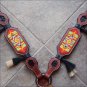 HILASON WESTERN LEATHER HORSE BREAST COLLAR BROWN W/ BEADED INLAY