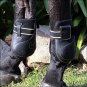 PROFESSIONAL CHOICE VENTECH LEATHER OPEN FRONT ANKLE HORSE LEG BOOTS