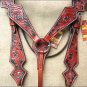 S77M HILASON WESTERN LEATHER HORSE BRIDLE HEADSTALL BREAST COLLAR MAHOGANY BLACK