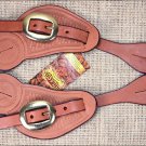 HILASON WESTERN TACK HORSE LEATHER COWBOY SPUR STRAPS CHESTNUT