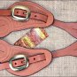 HILASON WESTERN TACK HORSE LEATHER COWBOY SPUR STRAPS CHESTNUT