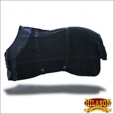 75 IN HILASON HEALING THERAPEUTIC FAR INFRARED MESH HORSE RUG SHEET BLACK