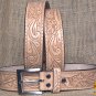 GM301-F HILASON HAND MADE HEAVY DUTY BUFFALO HIDE LEATHER STICHED BELT 44"