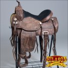 TT104RO 14" HILASON WESTERN FLEX TREE ENDURANCE TRAIL RIDING HORSE SADDLE