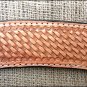 S- HILASON WESTERN BASKET WEAVE LEATHER HORSE BRIDLE HEADSTALL BREAST COLLAR TAN