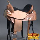 TT204-F HILASON WESTERN FLEX TREE BARREL RACING TRAIL RIDING HORSE SADDLE 17"