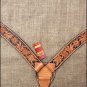 V1 HILASON WESTERN LEATHER HORSE BREAST COLLAR TAN BLACK
