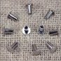 50 SET 3/8 inch CHICAGO SCREW SET NICKLE PLATED SADDLE TACK HORSE BELT LEATHER