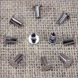 50 SET 3/8 inch CHICAGO SCREW SET NICKLE PLATED SADDLE TACK HORSE BELT LEATHER