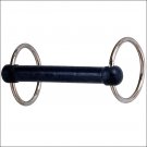 HILASON CHROME PLATED RING HORSE BIT RUBBER MOUTH