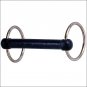 HILASON CHROME PLATED RING HORSE BIT RUBBER MOUTH