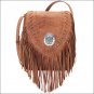 AMERICAN WEST LEATHER SEMINOLE LADIES SOFT CROSSBODY SHOULDER HAND BAG PURSE