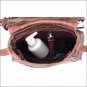 AMERICAN WEST LEATHER SEMINOLE LADIES SOFT CROSSBODY SHOULDER HAND BAG PURSE