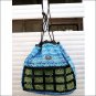 22X23 PROFESSIONALS CHOICE HORSEMAN SCRATCH FREE HAY BAG SOUTHWEST BLUE