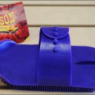 PURPLE HILASON HORSE GROOMING LARGE PLASTIC CURRY COMB WITH HANDLE