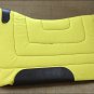 YELLOW HILASON HORSE SQUARE SADDLEBACK CONTOURED CUT SADDLE PAD W/ FELT BOTTOM