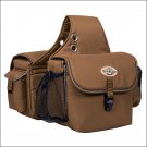 WEAVER BROWN 600D POLYESTER TRAIL GEAR HORSE SADDLE BAG WESTERN TACK