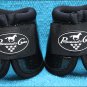 GLITTER BLACK LARGE PROFESSIONAL CHOICE SECURE FIT OVERREACH HORSE BELL BOOTS