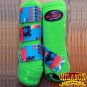 SMALL HILASON AZTEC LIME HORSE FRONT LEG PROTECTION ULTIMATE SPORTS BOOTS PAIR