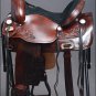 TO107M-F HILASON TREELESS WESTERN LEATHER TRAIL PLEASURE HORSE RIDING SADDLE 17"
