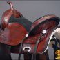 TO107M-F HILASON TREELESS WESTERN LEATHER TRAIL PLEASURE HORSE RIDING SADDLE 17"